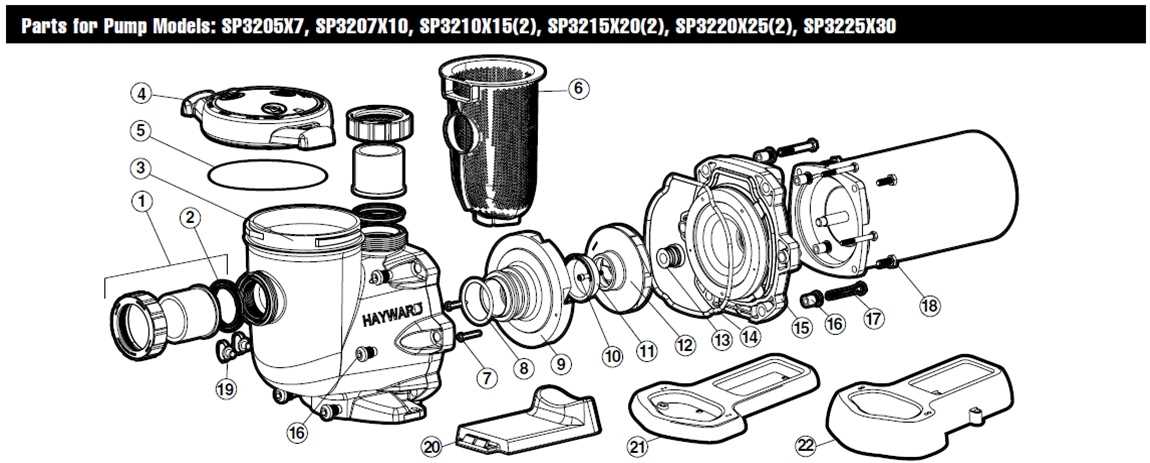 1.5 hp hayward pool pump parts diagram