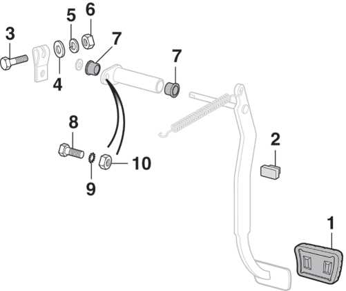1995 clutch pedal assembly parts diagram