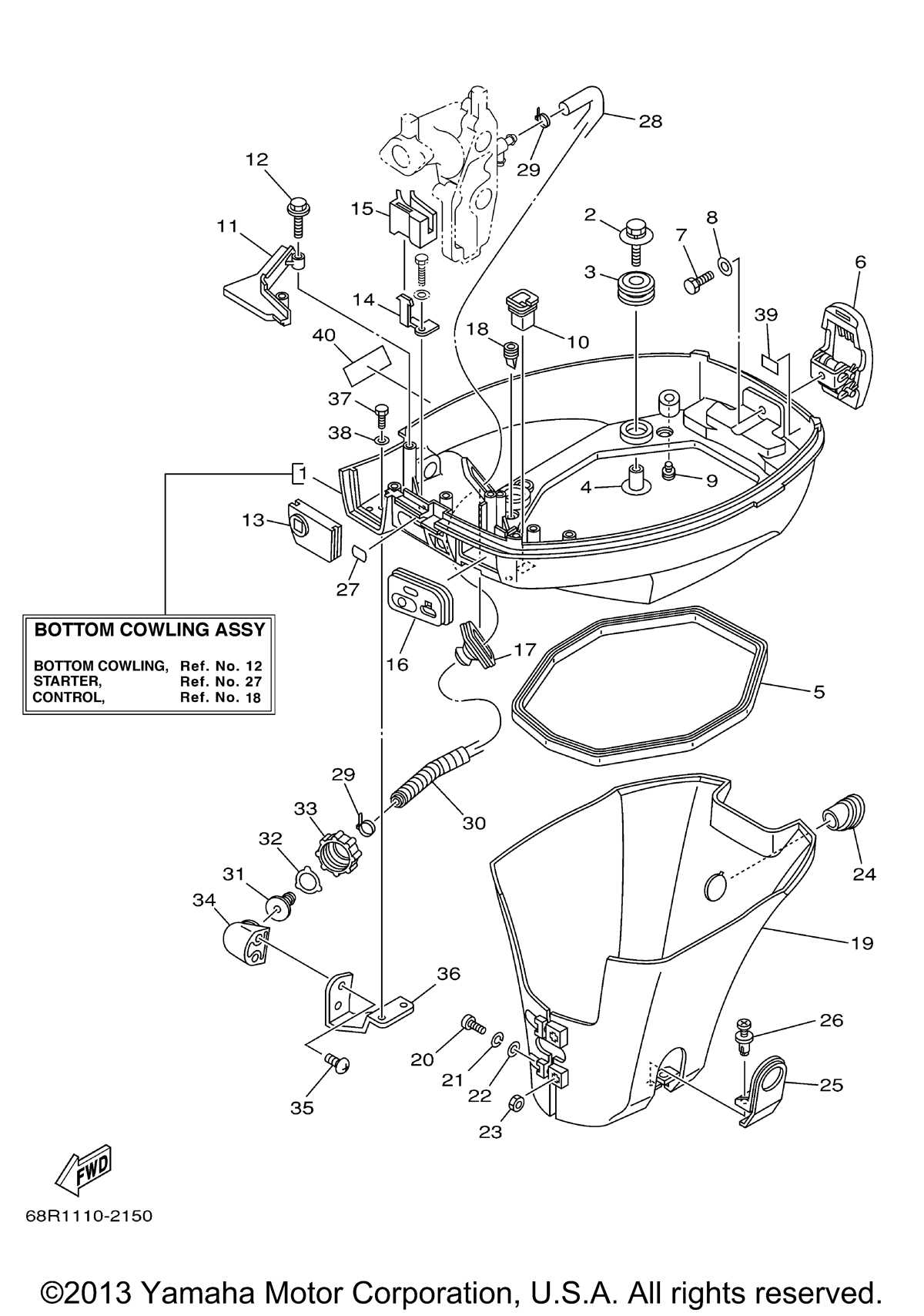 2 stroke yamaha outboard motor parts diagram