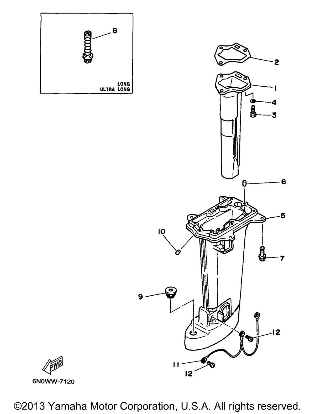 2 stroke yamaha outboard motor parts diagram