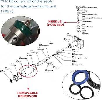 2 ton hydraulic floor jack parts diagram