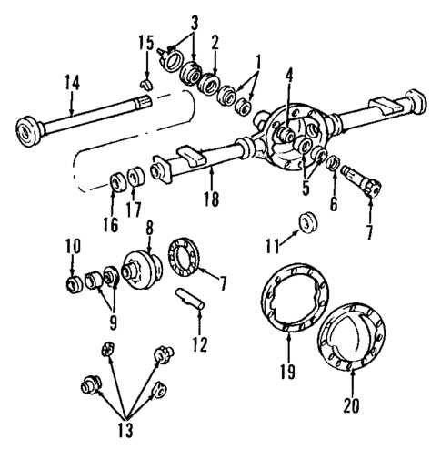2003 trailblazer front differential parts diagram oem