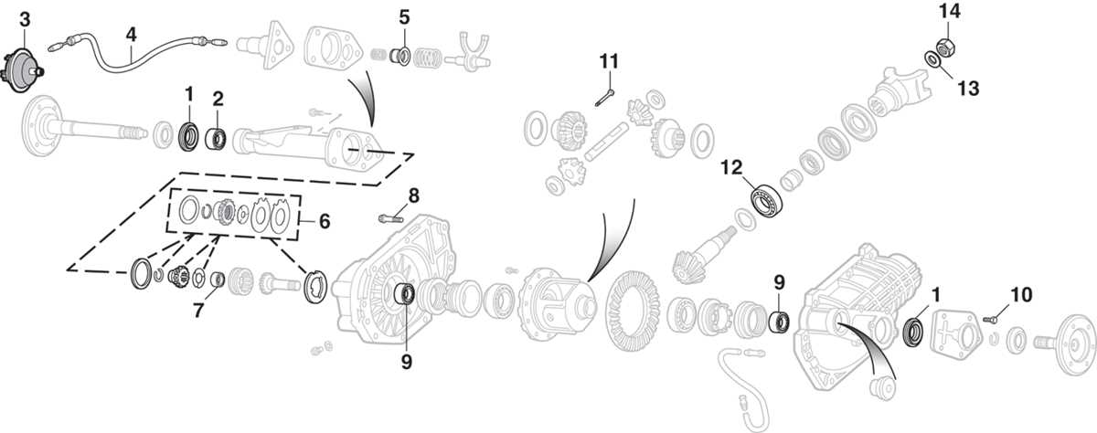 2003 trailblazer front differential parts diagram oem