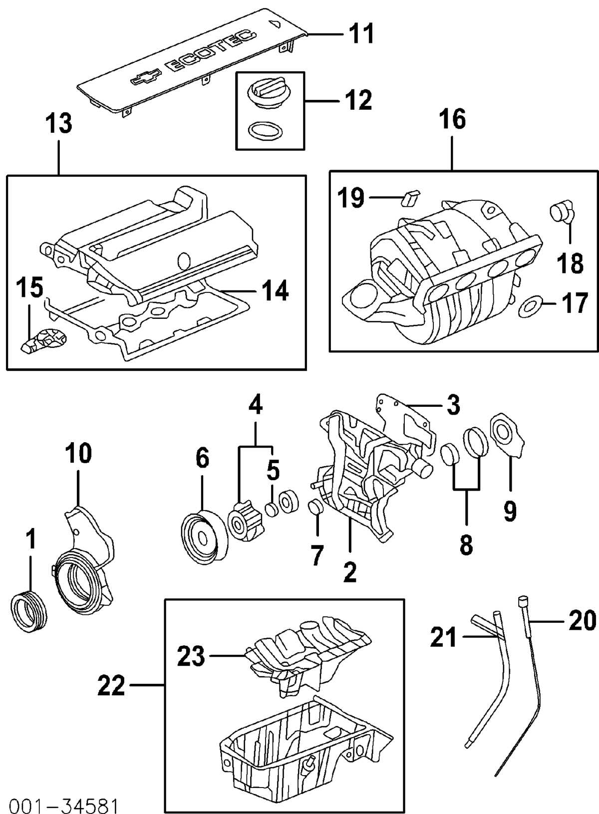 2014 chevy cruze engine parts diagram