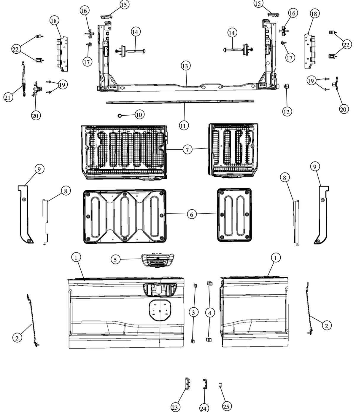 2019 ram 1500 parts diagram