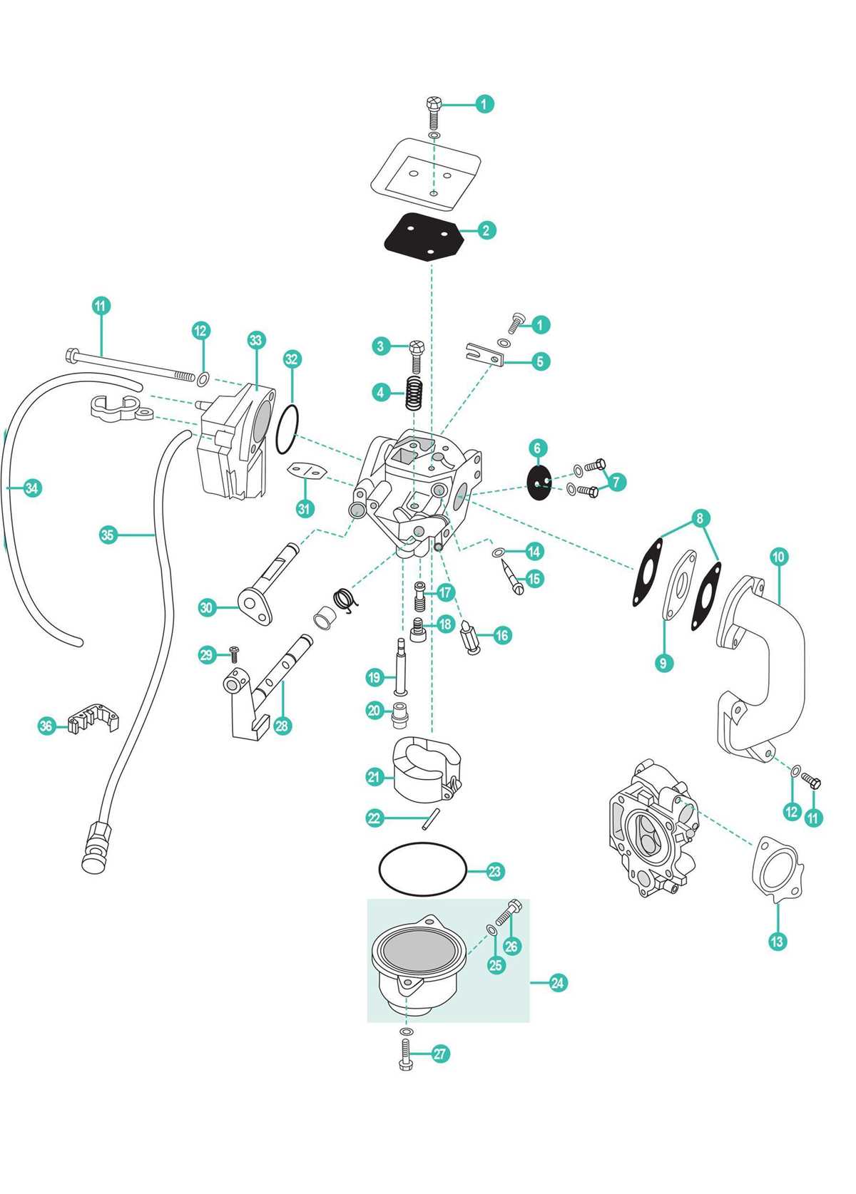 4 stroke engine diagram parts