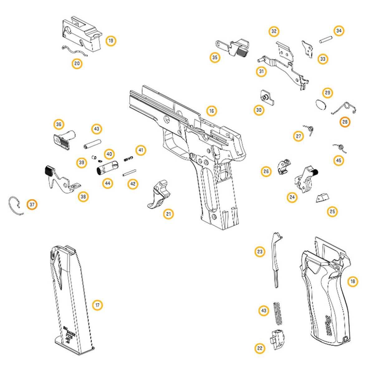 beretta 92fs parts diagram