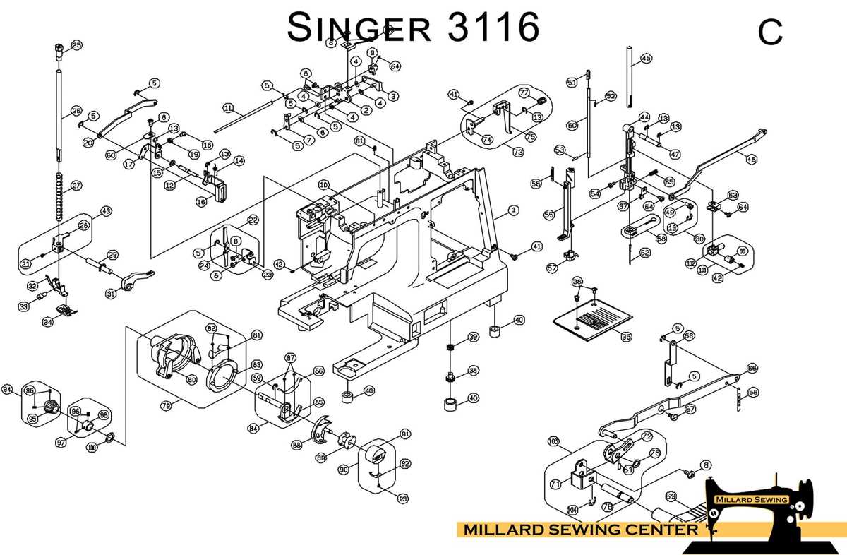 bernina sewing machine parts diagram