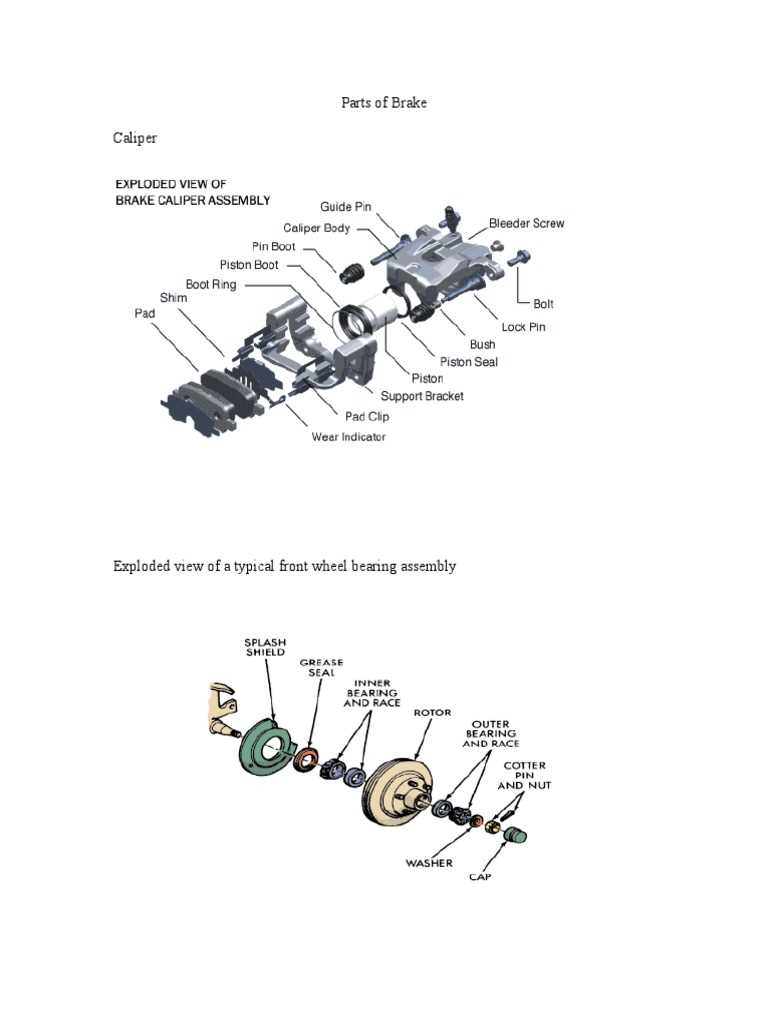 brake part diagram