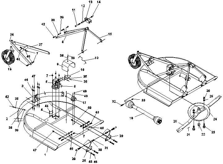 bush hog diagram of parts