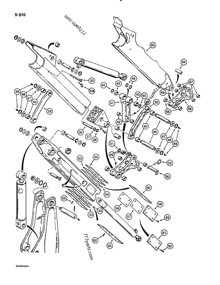 case 580k backhoe parts diagram