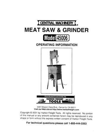 central machinery band saw parts diagram