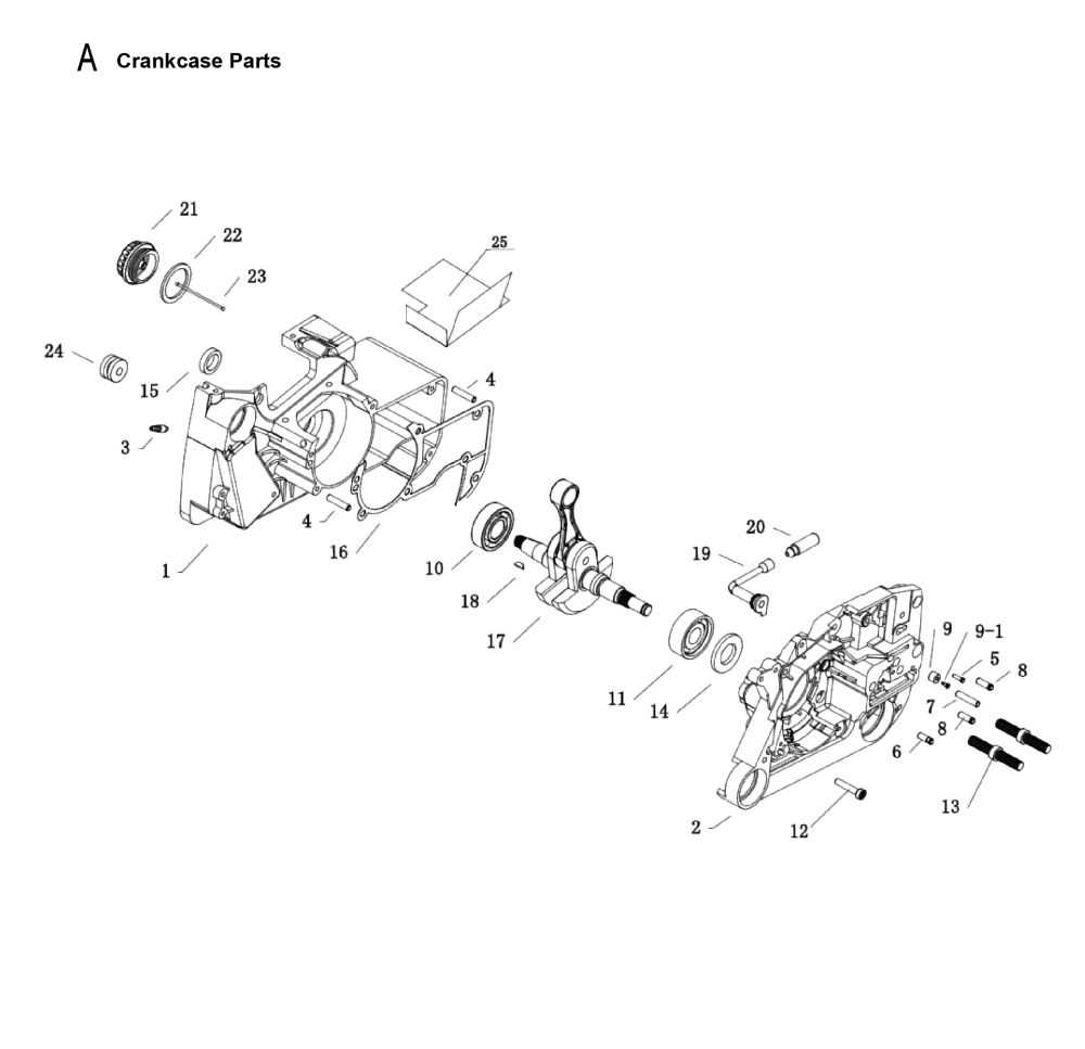 chainsaw parts diagram