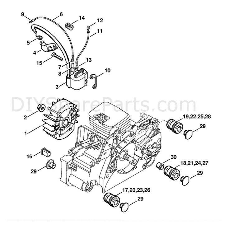 chainsaw parts diagram