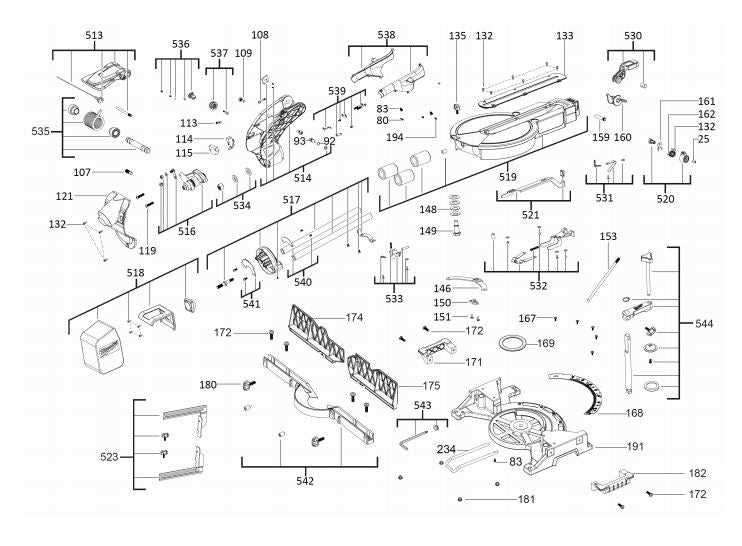 chop saw parts diagram