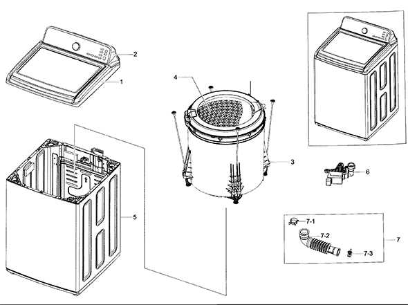 clothes washer parts diagram