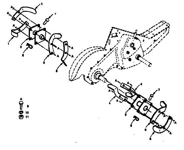 craftsman 208cc tiller parts diagram