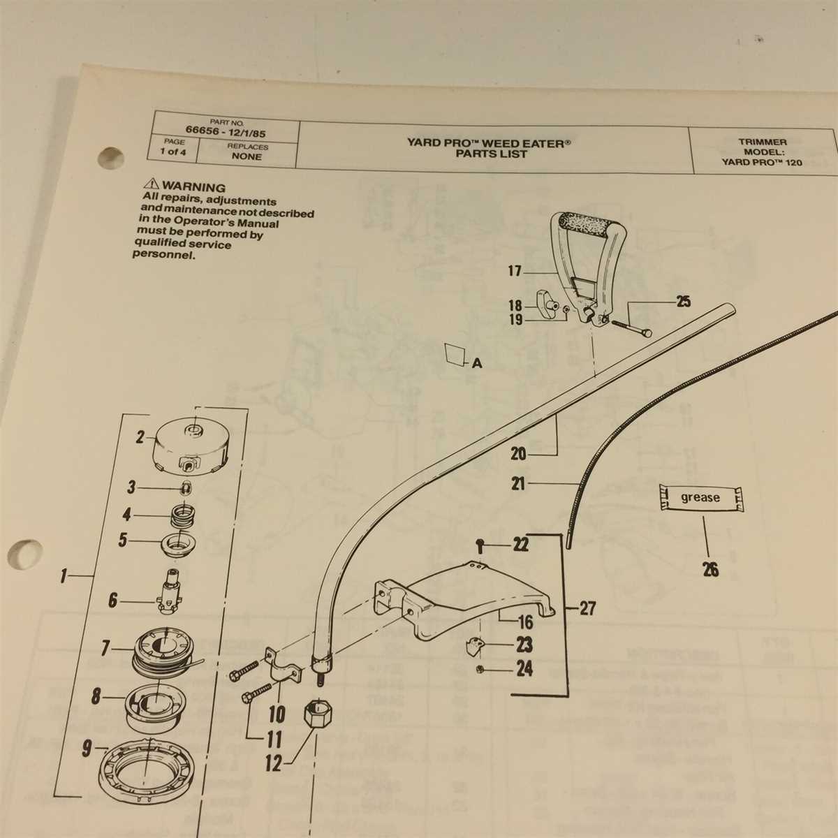 craftsman 25cc weed eater parts diagram