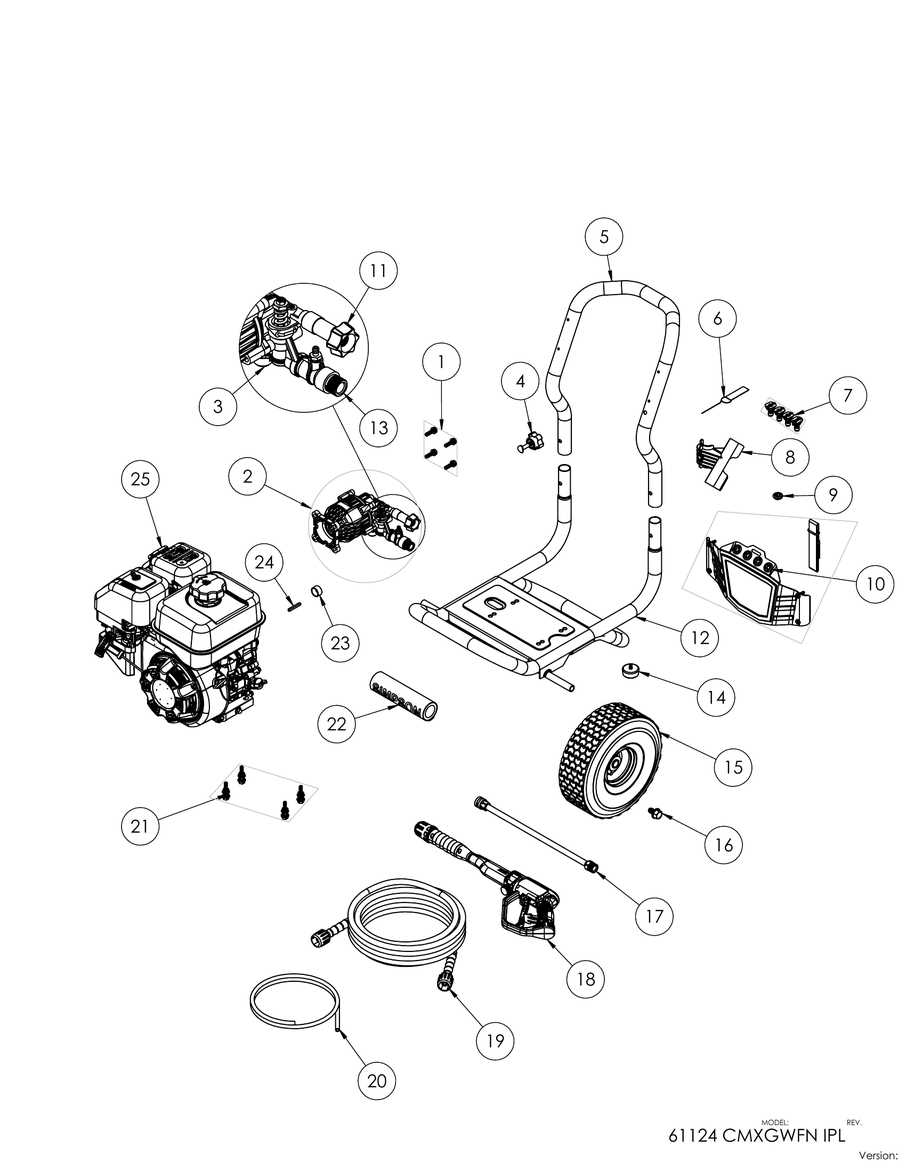 craftsman 3000 psi pressure washer parts diagram