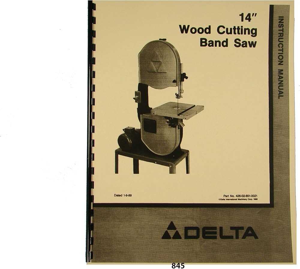 delta band saw parts diagram