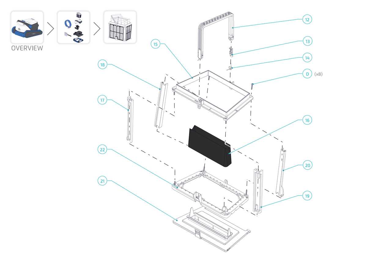 dolphin pool cleaner parts diagram