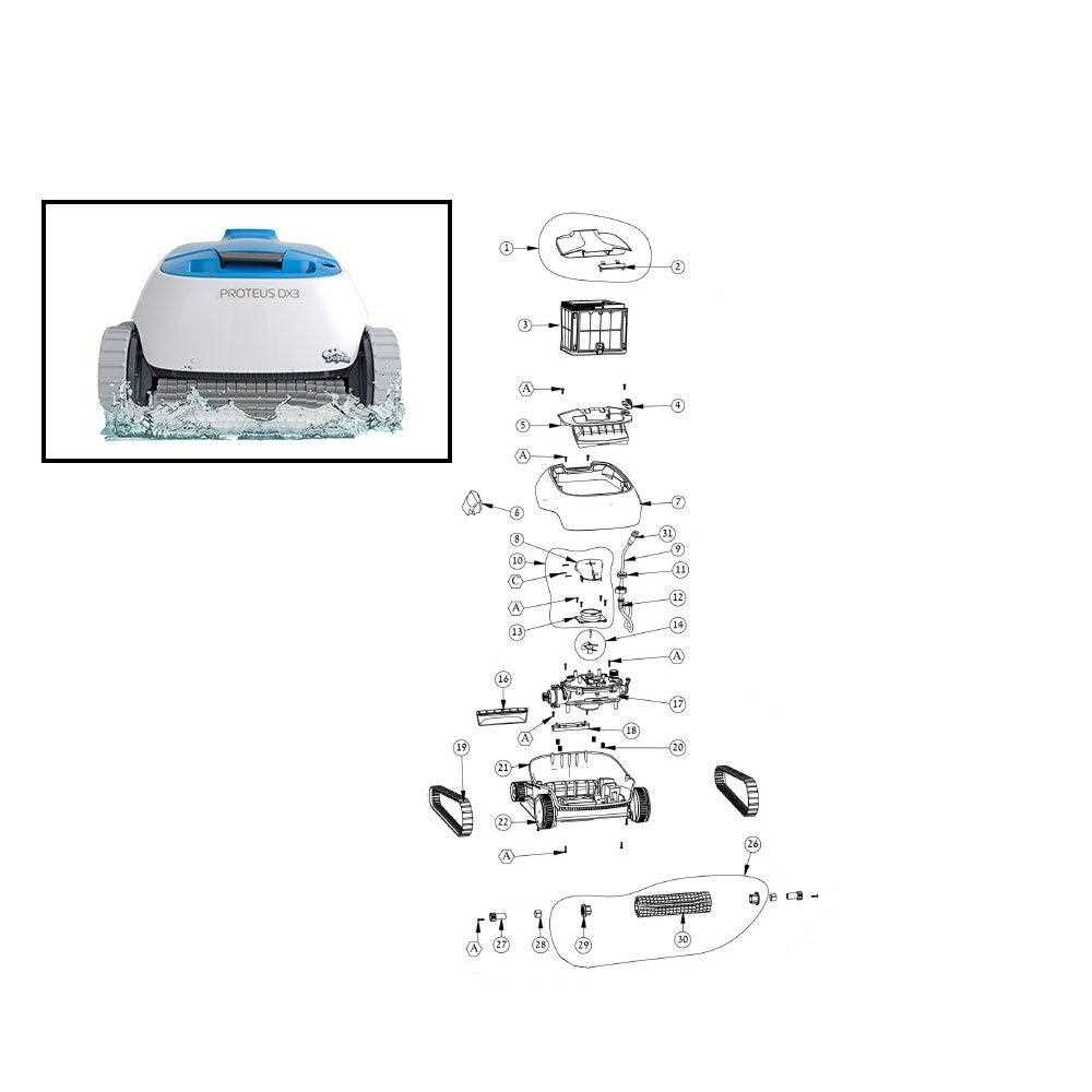 dolphin pool cleaner parts diagram