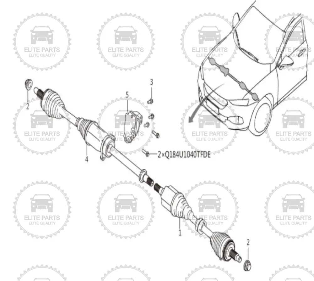 drive shaft parts diagram