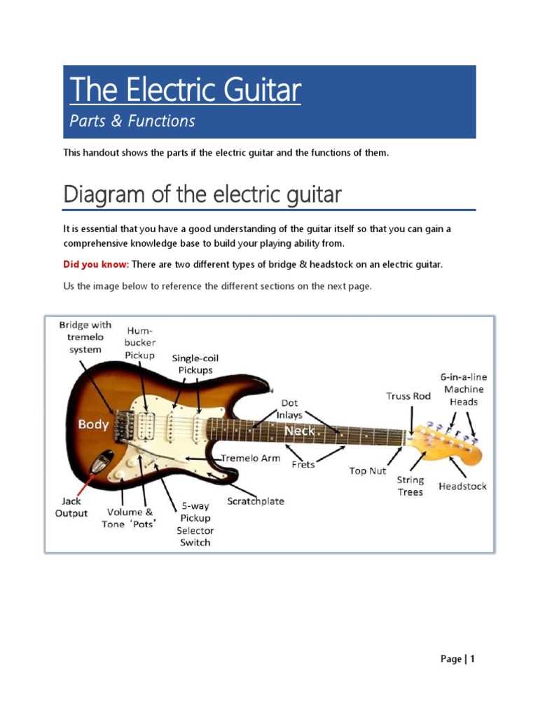 electric guitar parts diagram electric guitar parts diagram