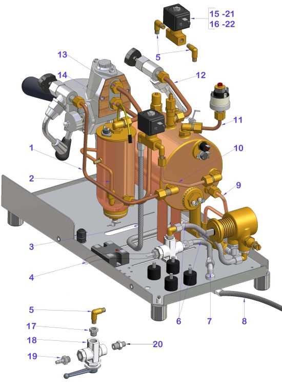espresso machine diagrams parts