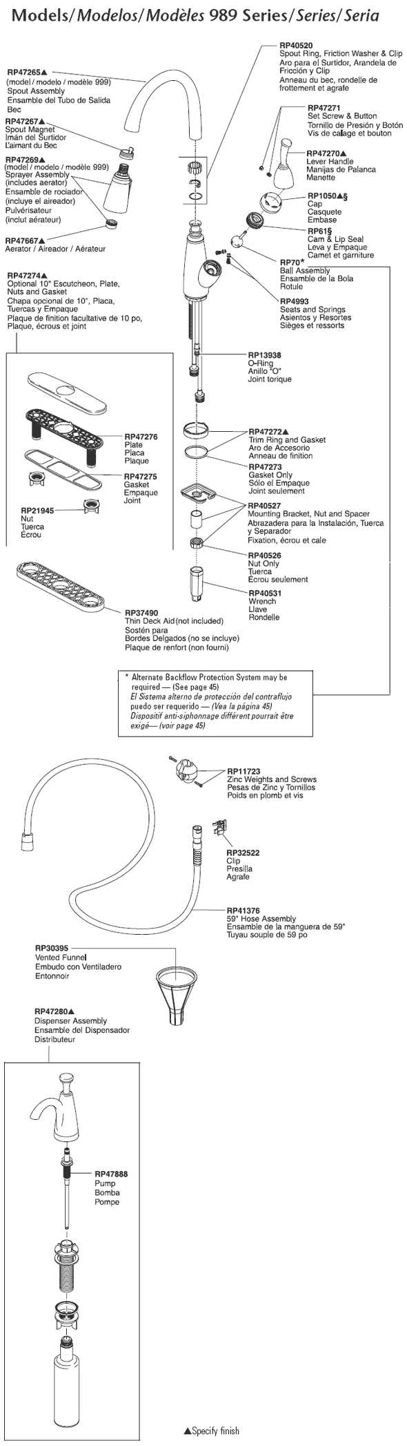 faucet parts diagram