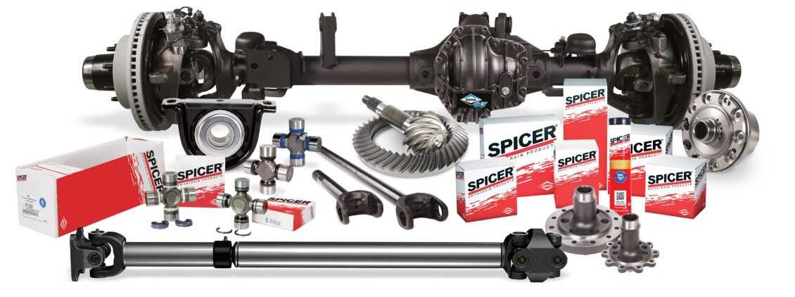 ford dana 44 front axle parts diagram