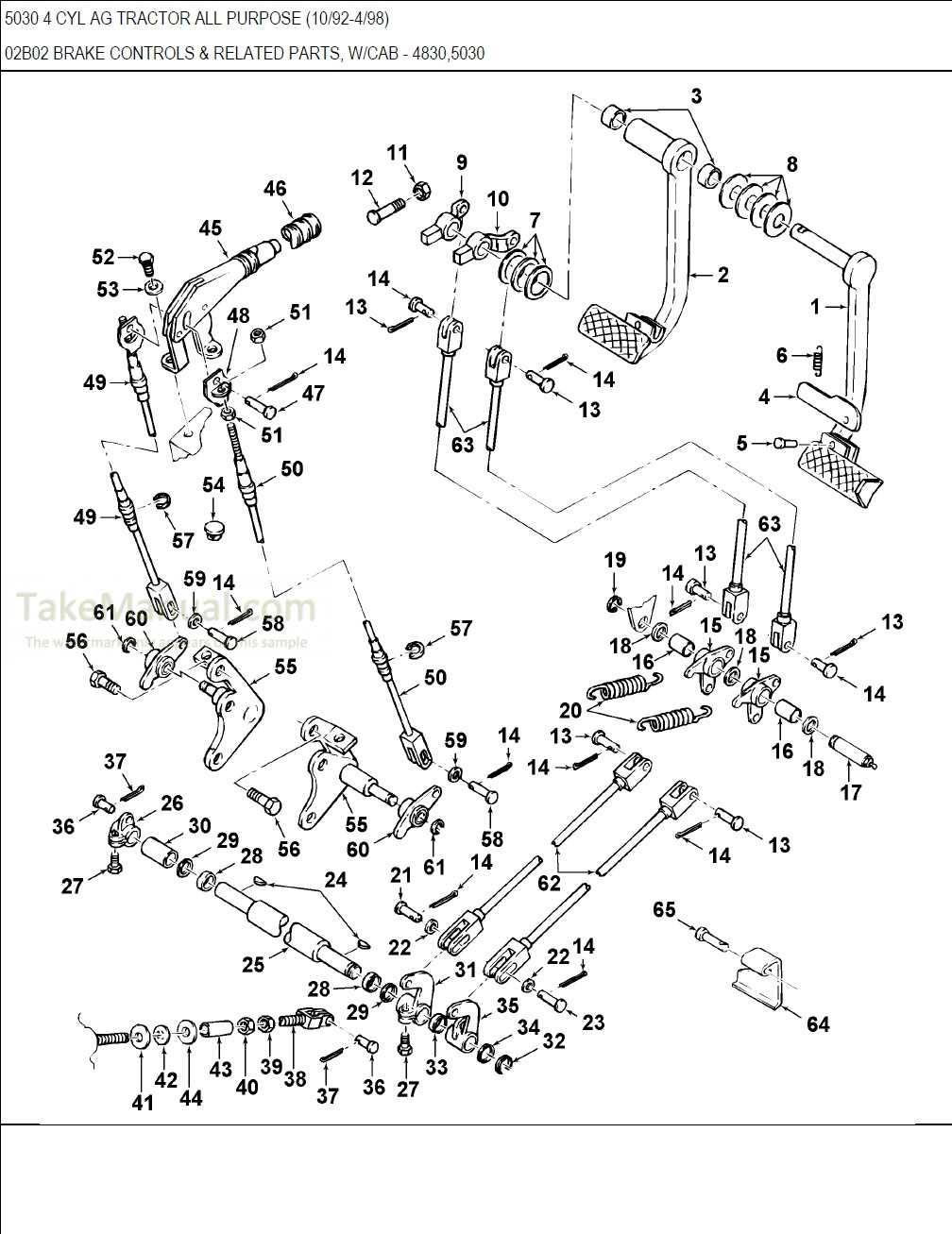 ford tractor parts diagram