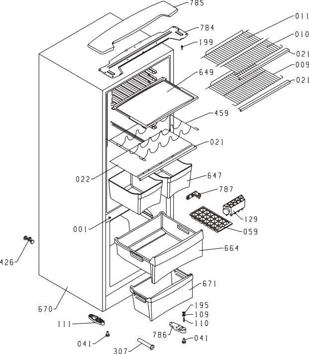 frigidaire gallery refrigerator parts diagram frigidaire gallery refrigerator parts diagram