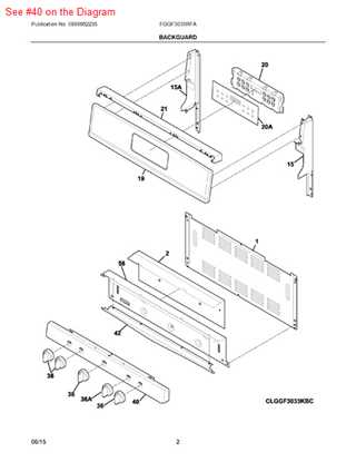 frigidaire parts diagram
