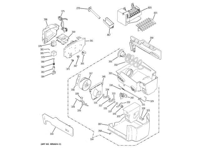 ge ice maker parts diagram