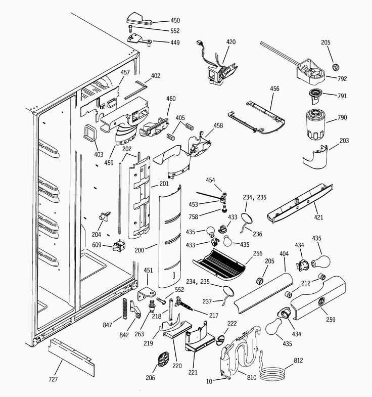 ge range parts diagram