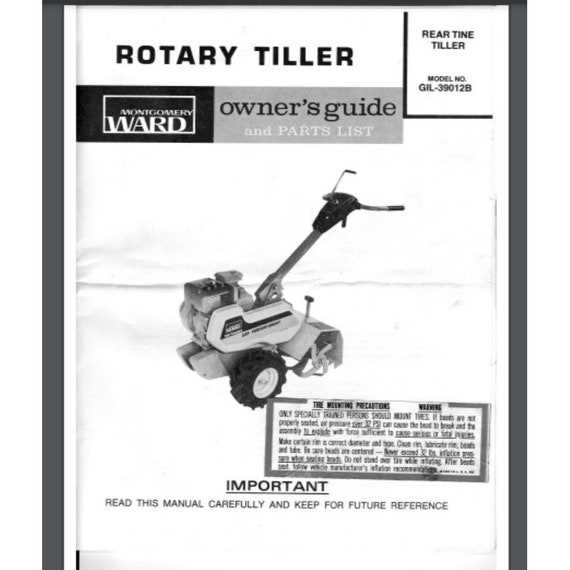 gilson rototiller parts diagram