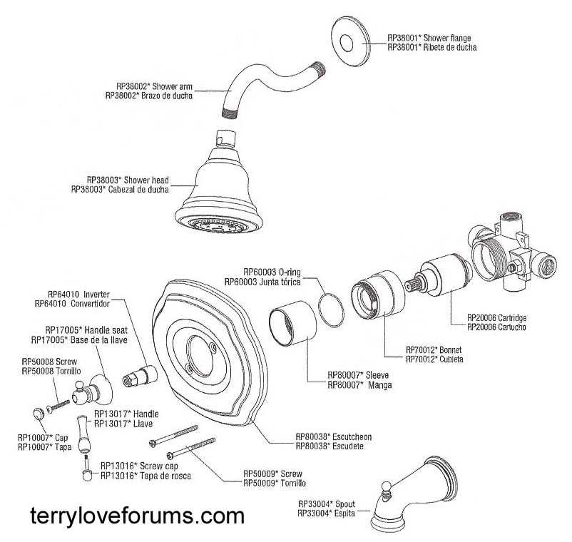glacier bay kitchen faucet parts diagram