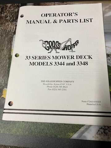 grasshopper mower deck parts diagram