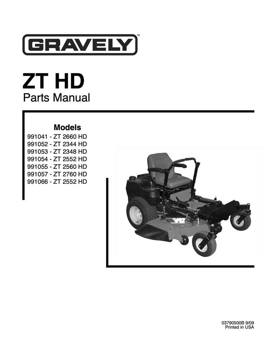 gravely mower parts diagram