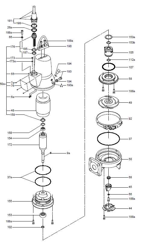 grundfos pump parts diagram