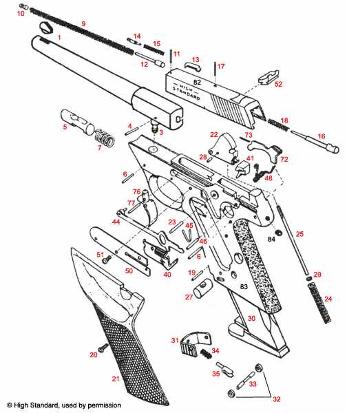 high standard parts diagram
