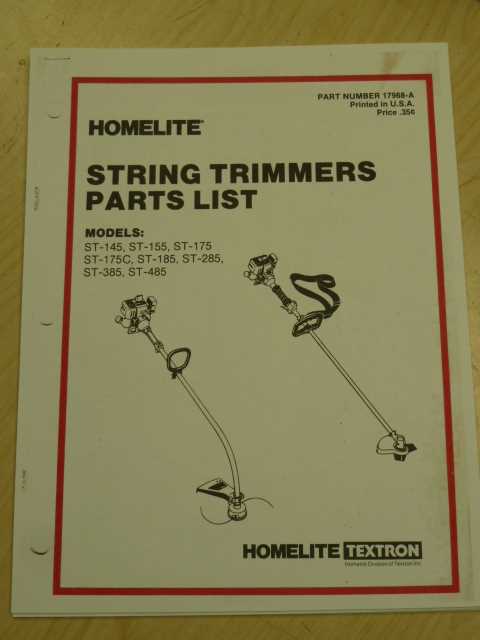 homelite weed wacker parts diagram