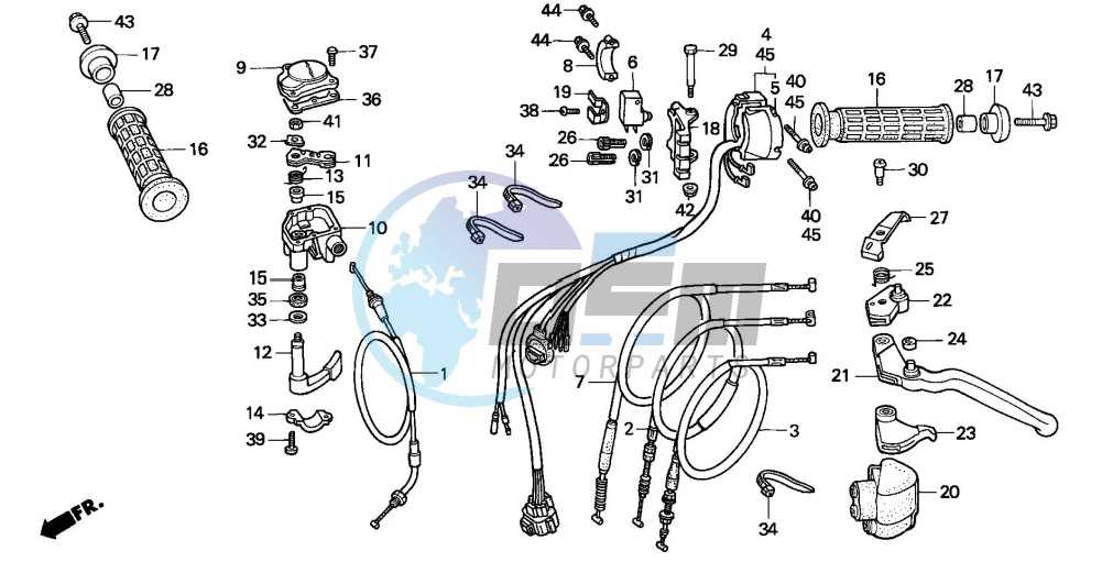 honda fourtrax 300 parts diagram