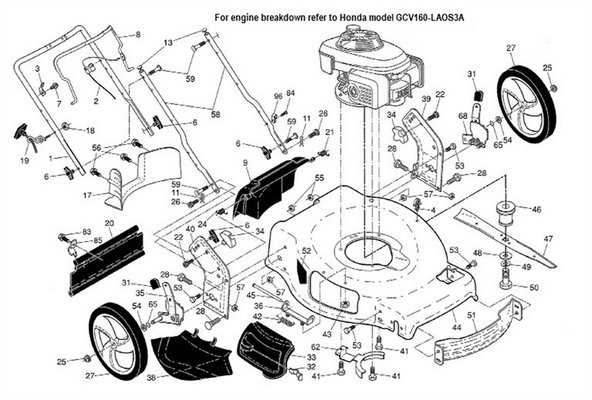 honda gcv160 parts diagram