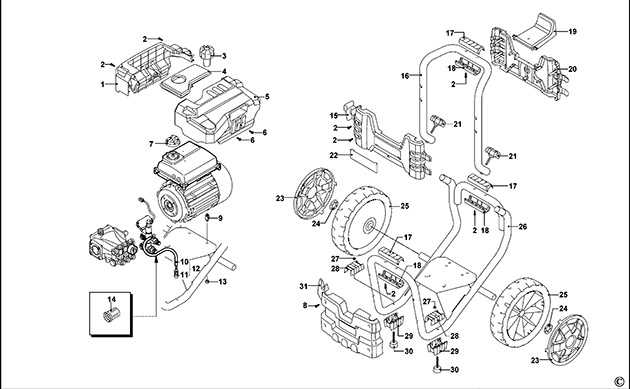 honda pressure washer parts diagram