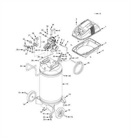 husky 8 gallon air compressor parts diagram husky 8 gallon air compressor parts diagram