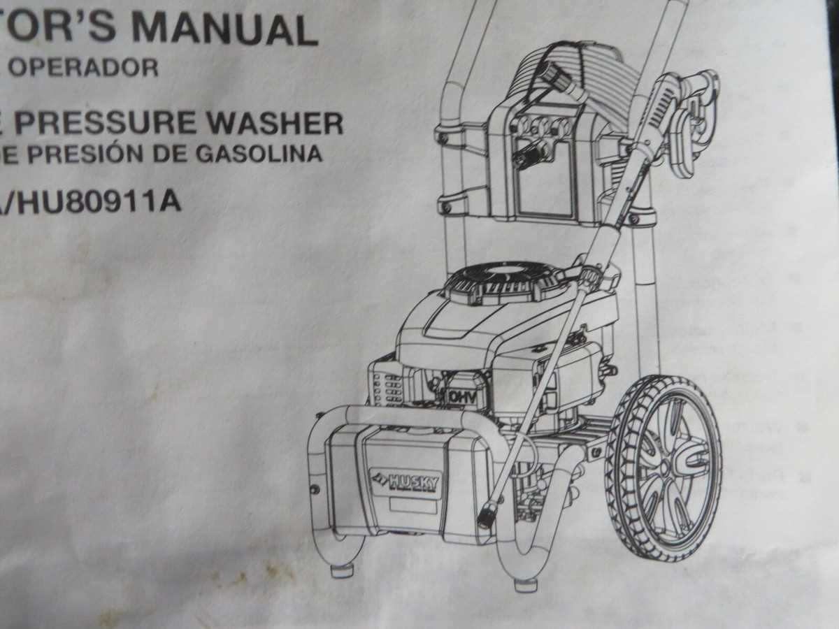 husky pressure washer parts diagram