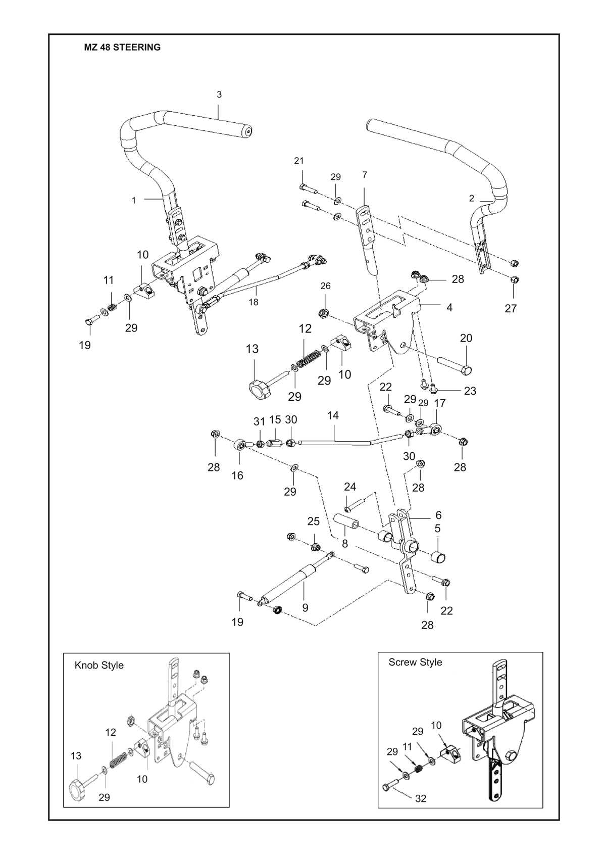 husqvarna 48 inch mower deck parts diagram