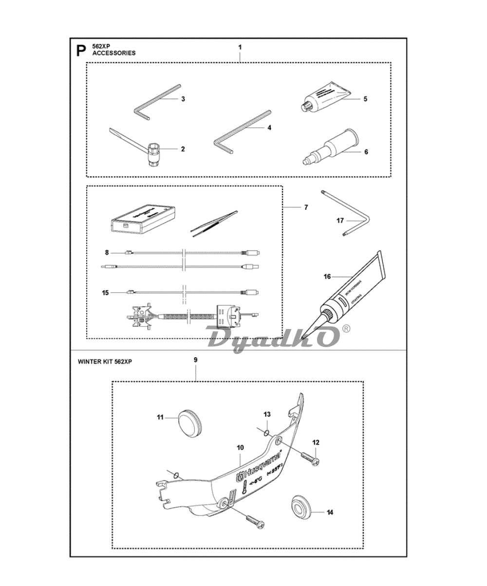 husqvarna 562xp parts diagram